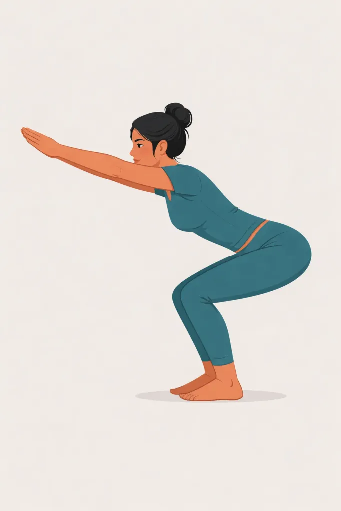 Chair Pose (Utkatasana) yoga pose