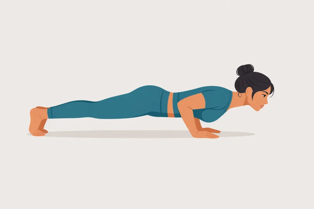 Chaturanga Dandasana (Chaturanga Dandasana) yoga pose
