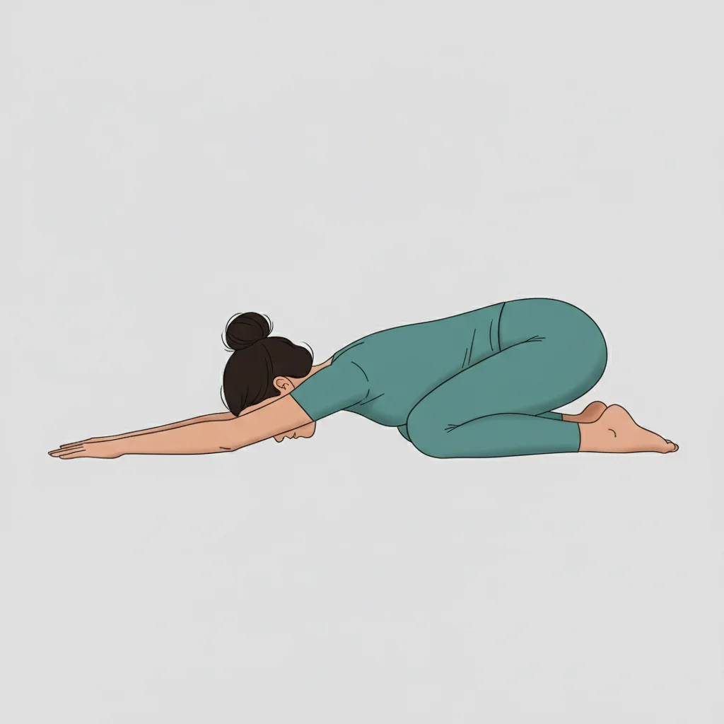 Child's Pose (Balasana) yoga pose