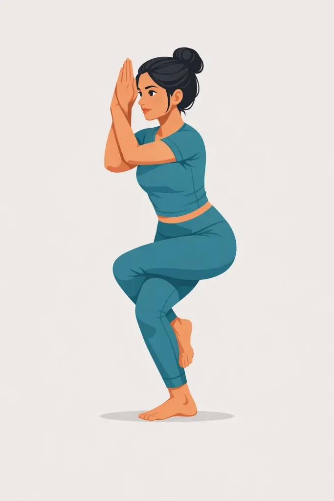 Eagle Pose (Garudasana) yoga pose