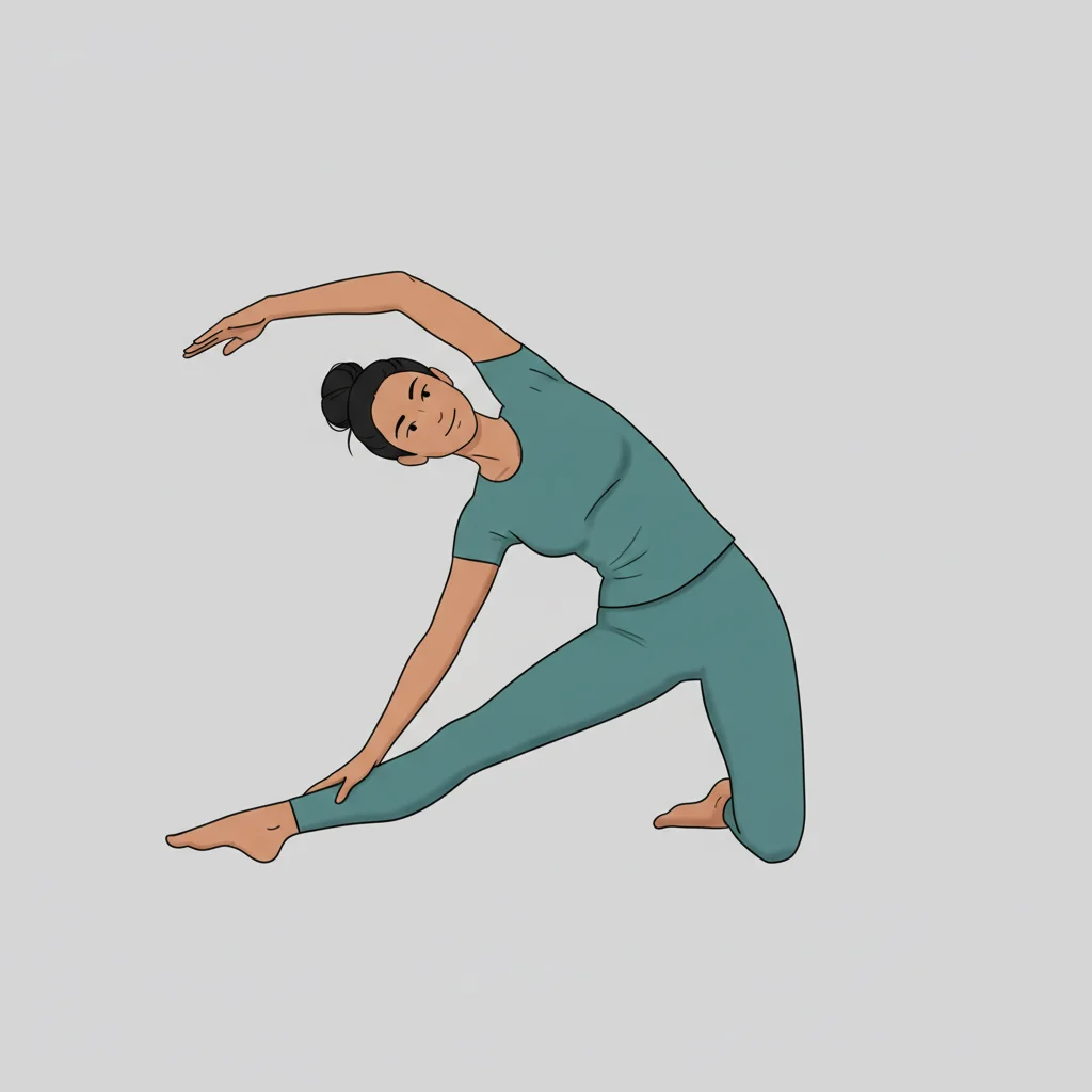 Gate Pose (Parighasana) yoga pose