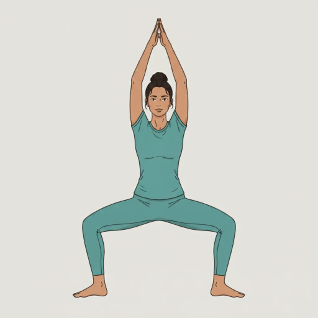 Goddess Pose (Utkata Konasana) yoga pose