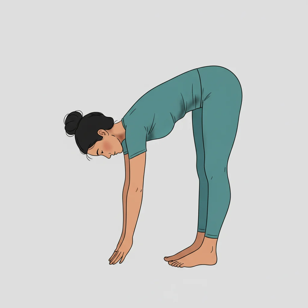 Half Forward Fold (Ardha Uttanasana) yoga pose