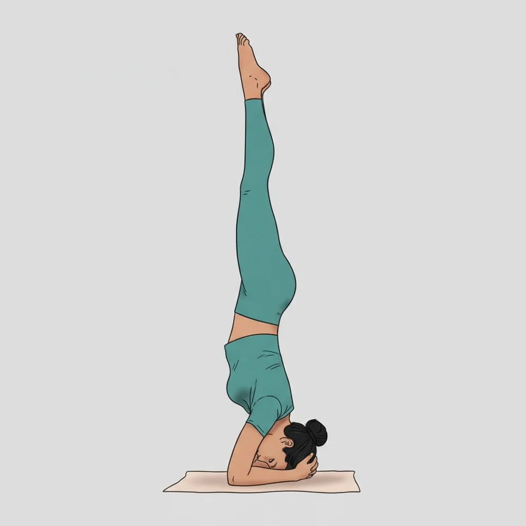 Headstand (Sirsasana) yoga pose