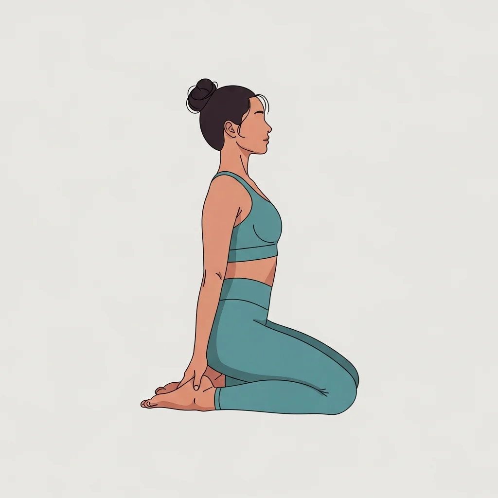 Hero Pose (Virasana) yoga pose