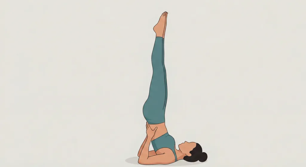 Shoulder Stand (Salamba Sarvangasana) yoga pose