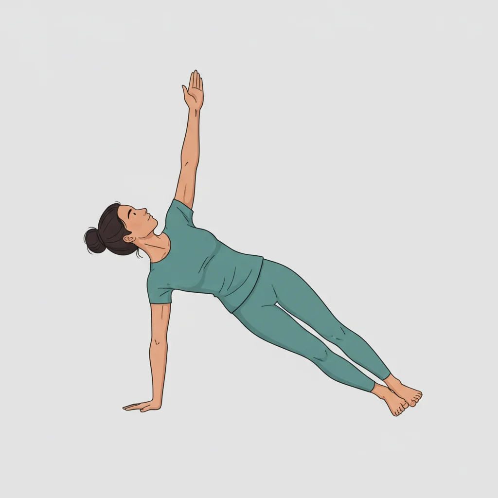 Side Plank (Vasisthasana) yoga pose
