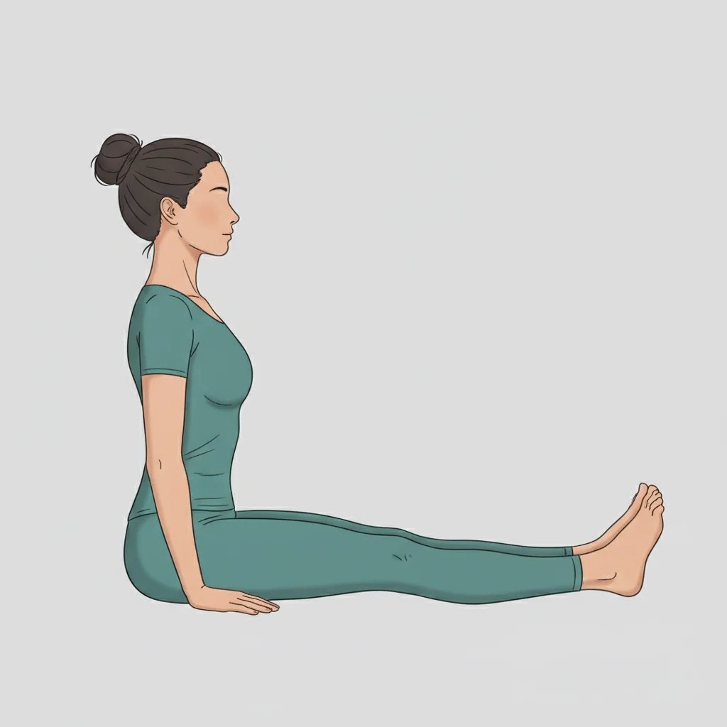 Staff Pose (Dandasana) yoga pose