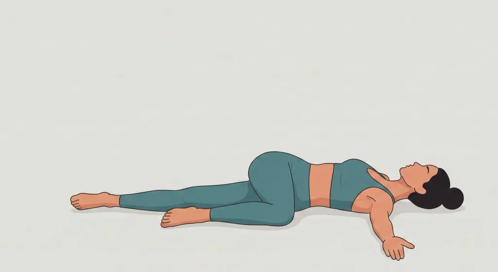Supine Spinal Twist (Supta Matsyendrasana) yoga pose