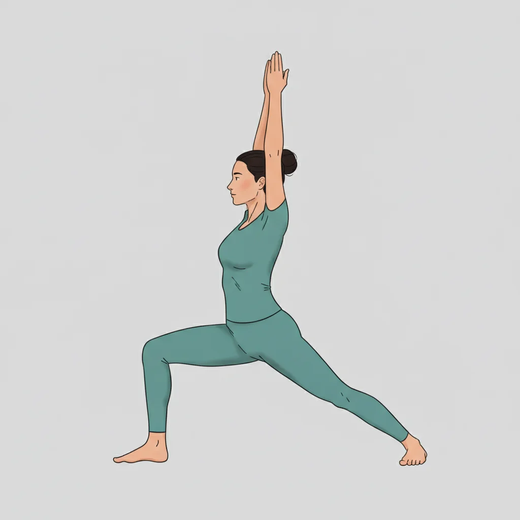 Warrior I (Virabhadrasana I) yoga pose