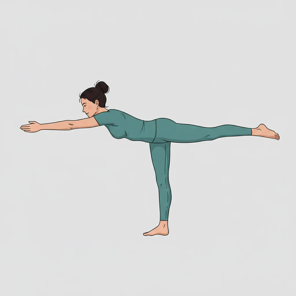 Warrior III (Virabhadrasana III) yoga pose