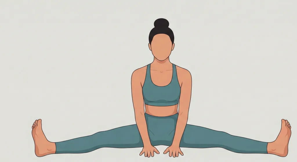 Wide-Angle Seated Forward Fold (Upavistha Konasana) yoga pose